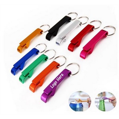 Aluminum Bottle Can Opener Key Ring