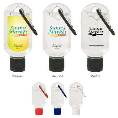 1 Oz. Hand Sanitizer With Carabiner