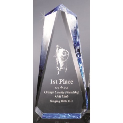 Faceted Obelisk Acrylic Award, 9"H