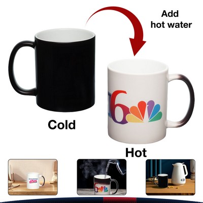 11 oz. Heat Sensitive Ceramic Mugs