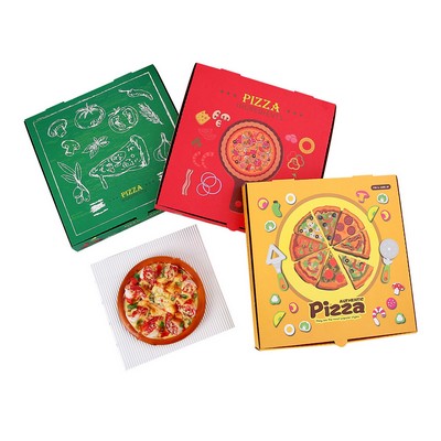 Full Color Kraft Corrugated Pizza Boxes