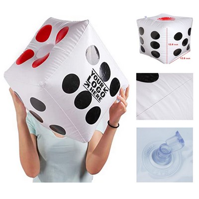 12.6 x 12.6 x 12.6 Inches Outdoor Fun Large Inflatable Dice