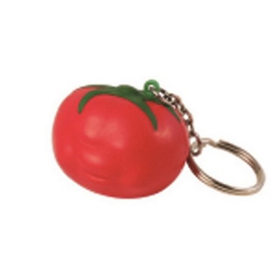 Tomato Shape Stress Ball with Keychain