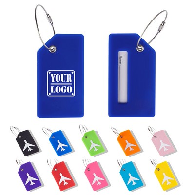 Silicone Luggage Tag With Name ID Card