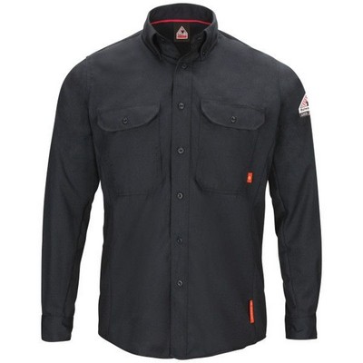 iQ Series® Men's Lightweight Comfort Woven Shirt - Navy Blue