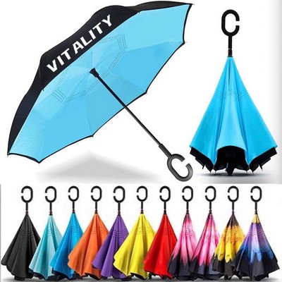 C-Shaped Handle Inversion Umbrella