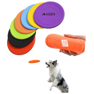 Dog Flying Disc Toy Rubber Disk