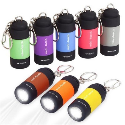 Mini Usb Charging Led Keychain Ring Flashlights