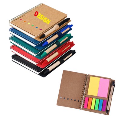 MOQ50 PCS Kraft Paper Combination Memo Pad