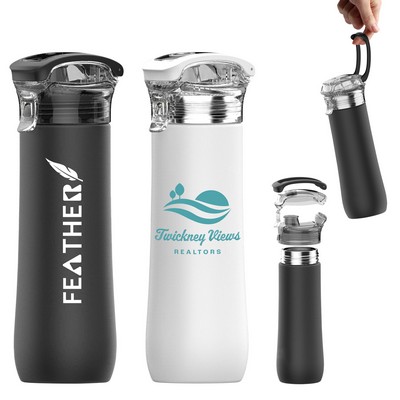 23 Oz. Double Wall Stainless Steel Vacuum Insulated Sport Water Bottle