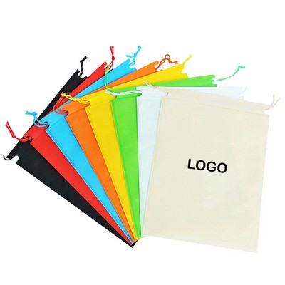 11" Non Woven Bag w/Drawstring Closure