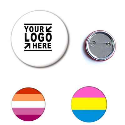 1 3/4" Circular Mental Pin Badge