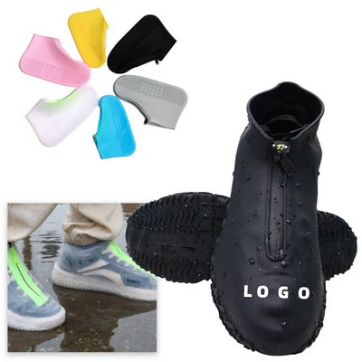 Silicone Waterproof Shoe Covers with Zipper