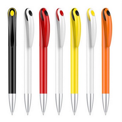 Plastic Printable Push Ballpoint Pen