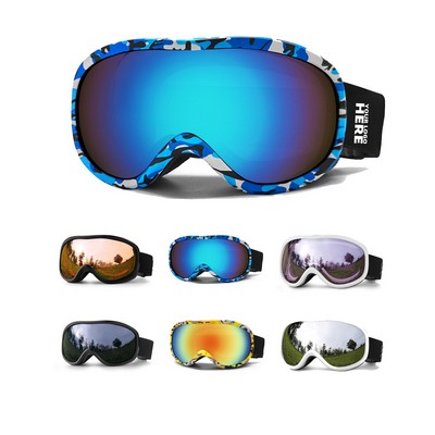 Anti Fog Spherical Ski Goggles