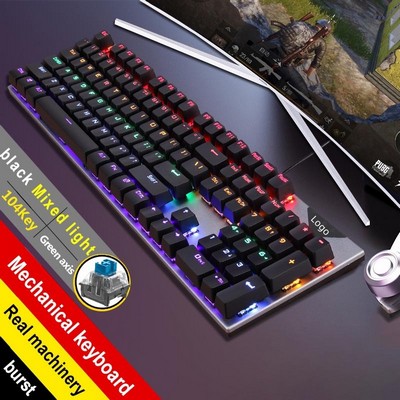 104 Keys LED Backlit USB Wired Mechanical Gaming Keyboard