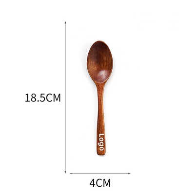 Small Wooden Spoon Kitchen Cooking Utensil Tool Soup Teaspoon