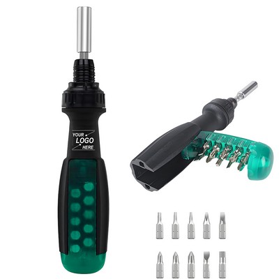 10-in-1 Ratchet Multi-Bit Screwdriver Set