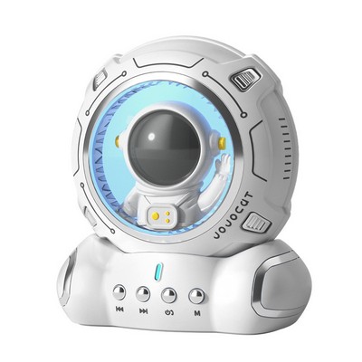 Cute spaceman bluetooth speaker with night light