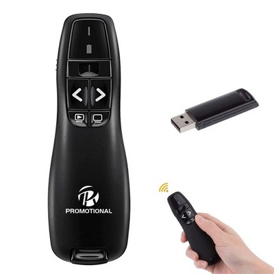 USB Presentation Clicker with Laser Pointer and Wireless Remote