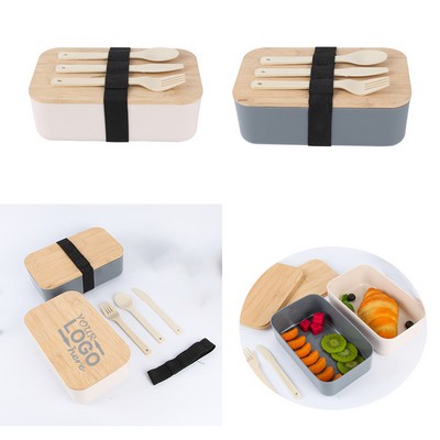 Bamboo Bento Box Cutlery Set