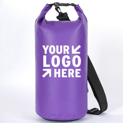 10L Waterproof PVC Dry Bag with Shoulder Strap