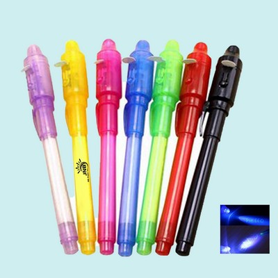 Stealthy Glow Pen with UV LED Light