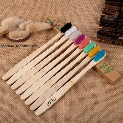 Natural Colorful Wood Toothbrushes