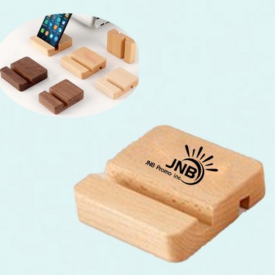 Phone Stand Made of Wooden Blocks