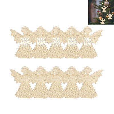 10pcs Wooden Angel Set