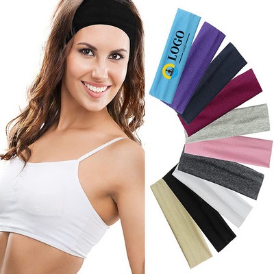 Non-Slip Stretch Headbands Sports Head Wraps