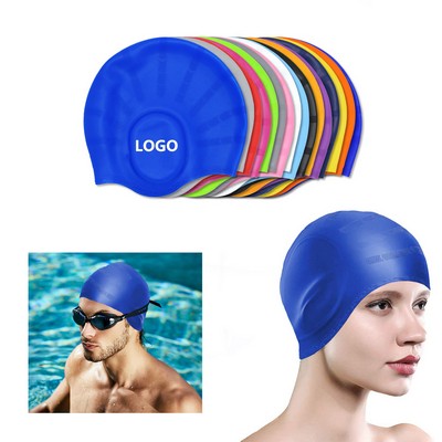 Swim Caps with 3D Ear Protection