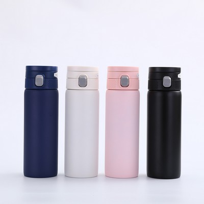 20oz Popper Lid Double Layer Stainless Steel Vacuum Insulated Bottle