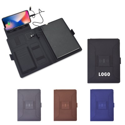 Wireless Charger Diary Notebook