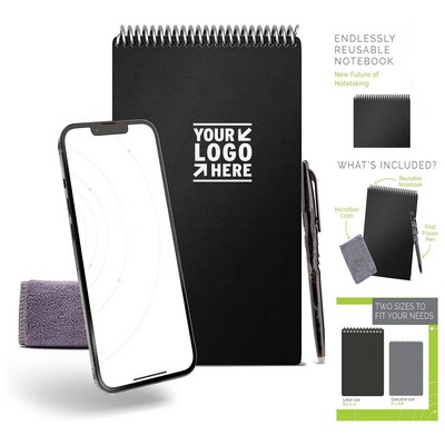 6 x 8.8 Inch Flip Executive Smart Reusable Spiral Notebook