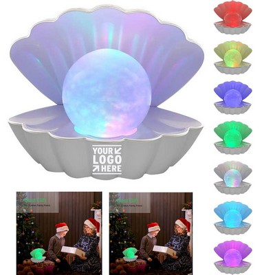 LED Mood Lamp Shell Pearl with 8 Color Changing Options