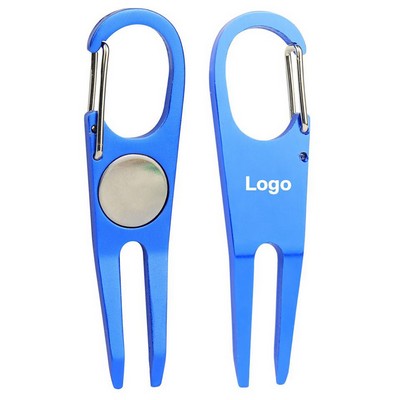 Aluminum Divot Repair Tool w/ Ball Marker