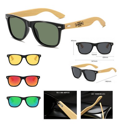 Bamboo Retro Sunglasses