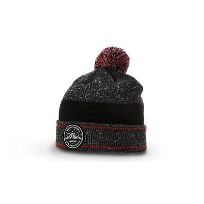 Richardson® Heathered Beanie w/Cuff & Pom