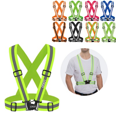 Adjustable Reflective Safety Vest Belt