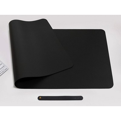 Dual Sided PU Leather Desk Mat Protector Non-Slip Mouse Pad