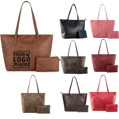 Women's Vegan Leather Tote Bag