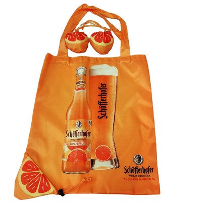 Orange Foldable Tote Bag