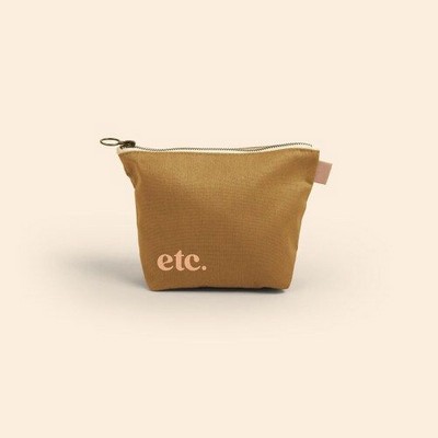 Colored Canvas With Leather Tab Tweedle Dee Pouch