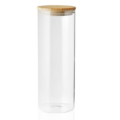 Store N Go Glass Candy and Storage Jars with Bamboo Lids 64 oz