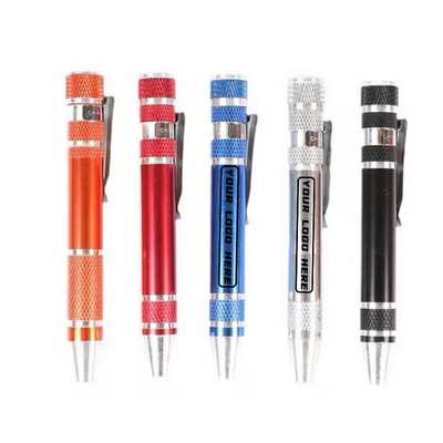 Pen Type Eight-in-One Screwdriver Set