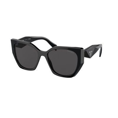 Prada® PR Black & Dark Gray Sunglasses