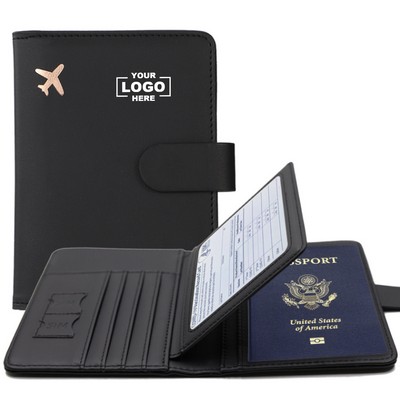 Faux Leather Travel Passport Holder