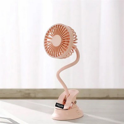 Clip-on USB Mini Fan with Powerbank