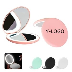 Led Lighted Travel Makeup Mirror- 1X/10X Magnification